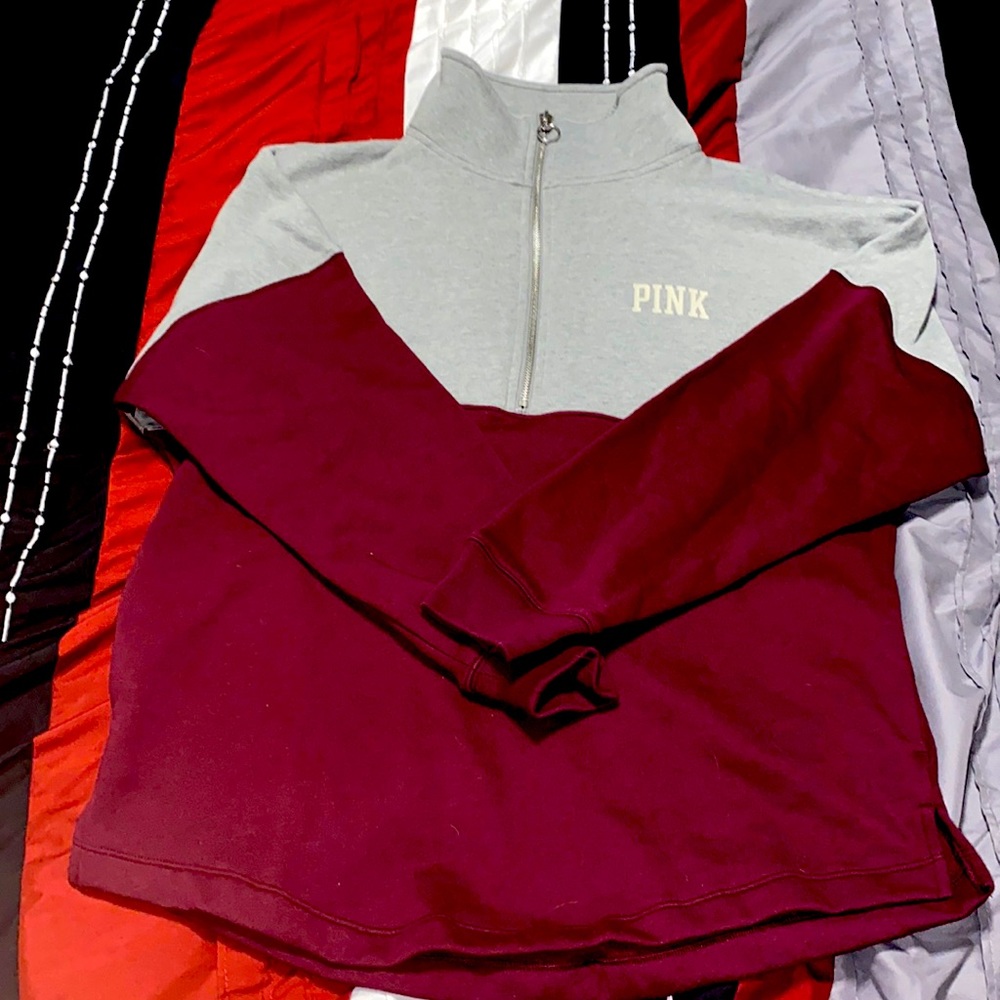 Victoria’s Secret pink half zip